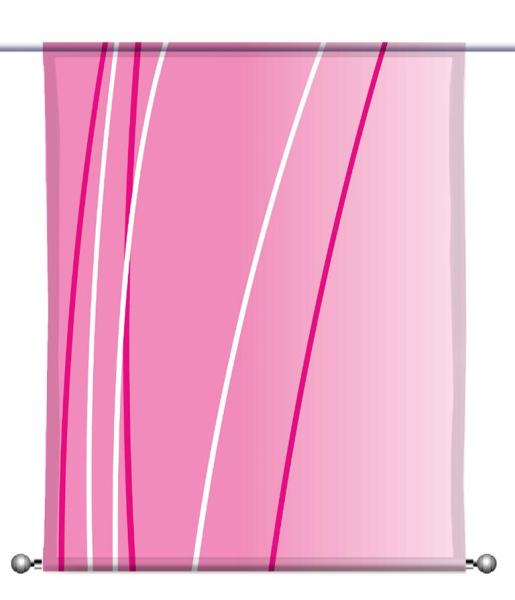 Linea magenta dark links, Scheibenhänger eckig